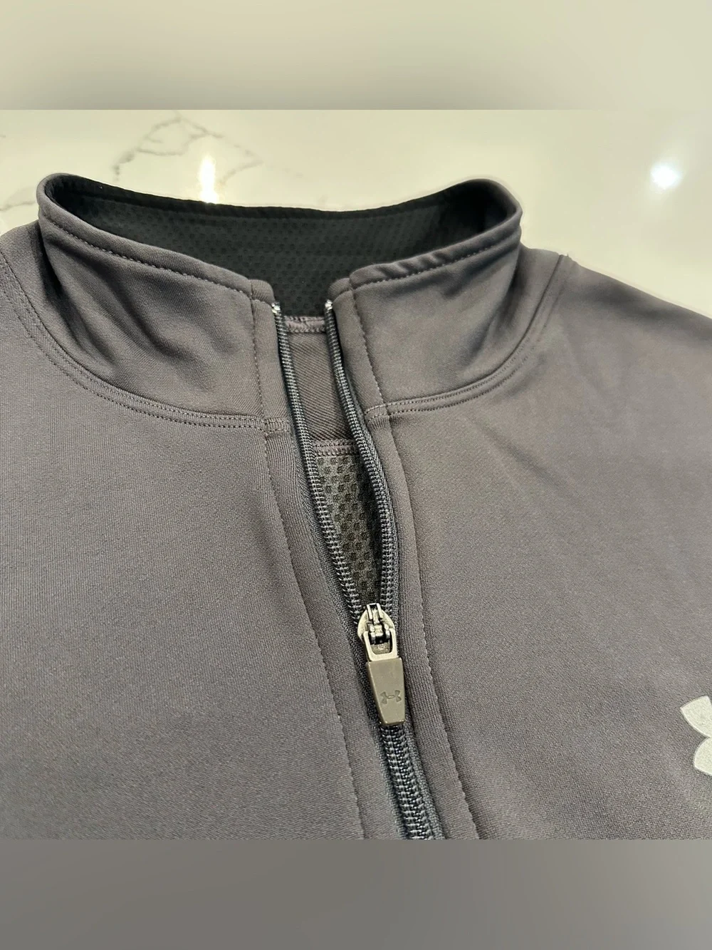 Under Armour Vest Mens XL Full Zip Grey ColdGear Outdoor Golf Athletic Gorpcore
